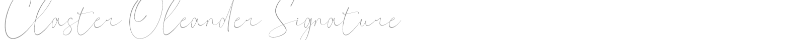 Claster Oleander font preview